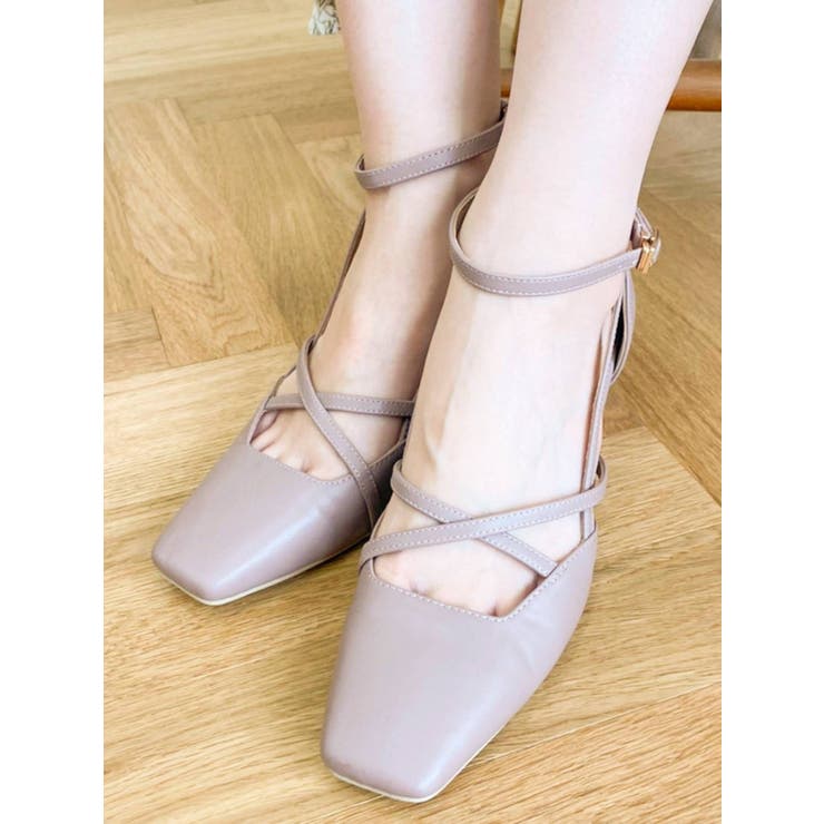 【美品】ダズリン アートストラップ パンプス サンダル dazzlin（ダズリン）の「アートストラップパンプス（パンプス