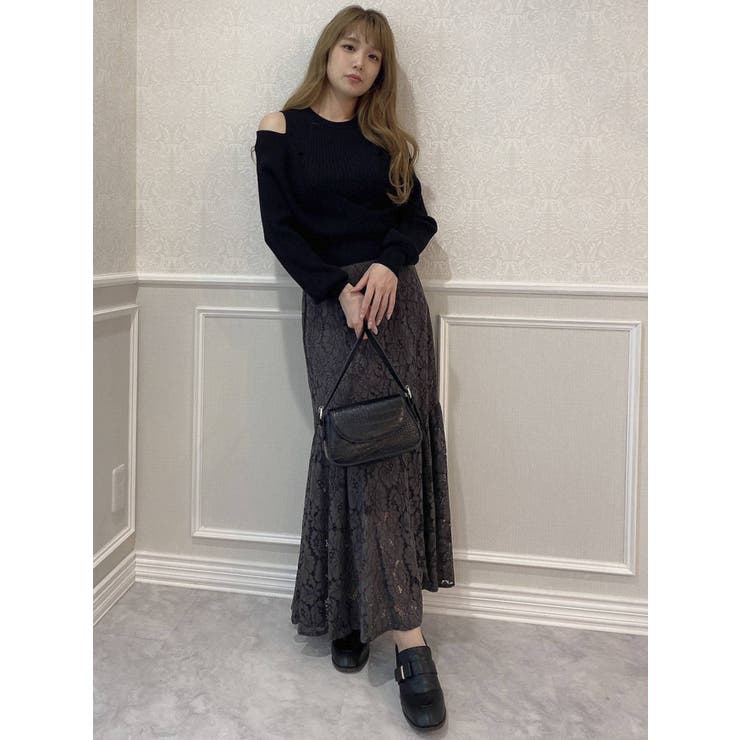 カシュクールニットプルオーバー[品番：MKSW0046492]｜dazzlin