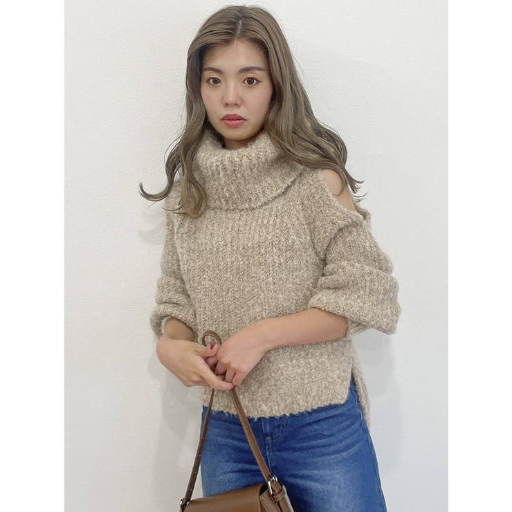 dazzlin - 【新品タグ付】dazzlin　シュガータートルニットチュニック dazzlin】 シュガータートルニットチュニック 長袖