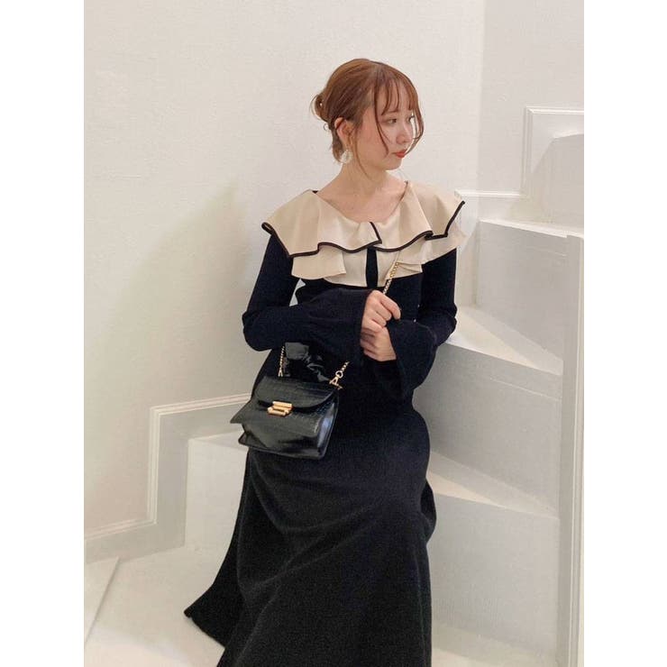 hue DAY TO EVENINGのドットワンピース タグ付き未使用品です。