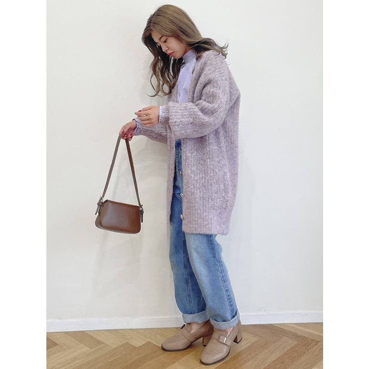 コットンキャンディミドルニットカーティガン[品番：MKSW0046988