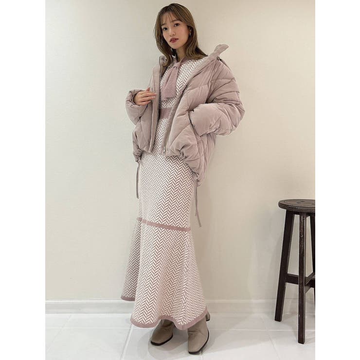 ダウンライクキルトショートコート[品番：MKSW0048204]｜dazzlin