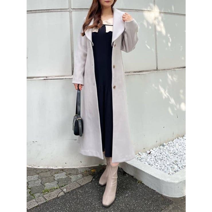 レイヤードパイピングニットワンピース[品番:MKSW0049002 レイヤードパイピングニットワンピース[品番:MKSW0049002