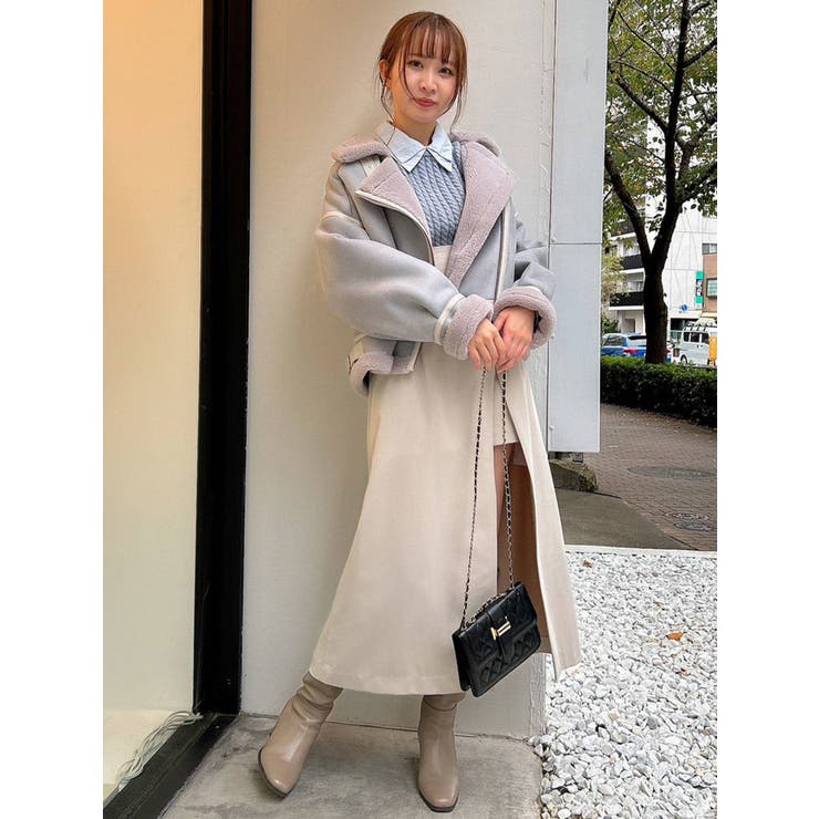 ケーブルシャツドッキングニット[品番：MKSW0048929]｜dazzlin