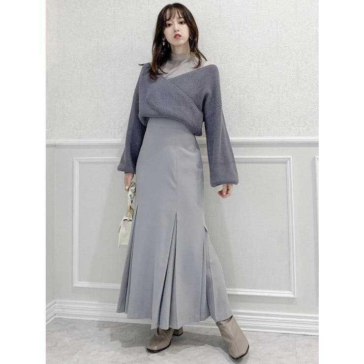 チュールレイヤードカシュクールカットプルオーバー チュールレイヤードカシュクールカットプルオーバー(Tシャツ