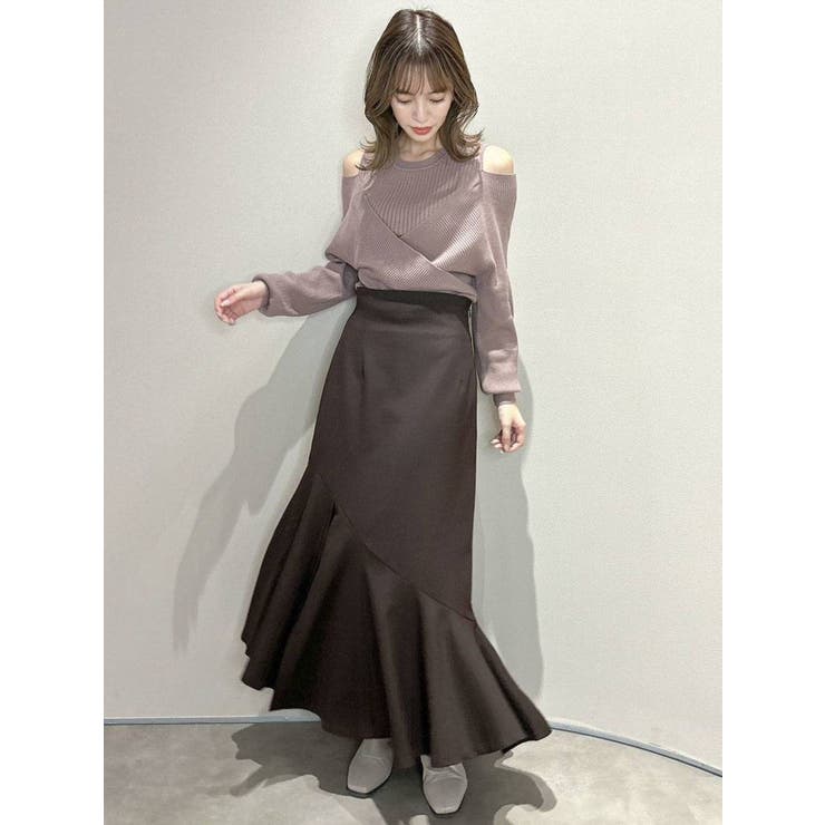 カシュクールニットプルオーバー[品番：MKSW0048336]｜dazzlin