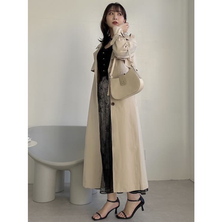 MASHA/N.komatsu バックプリーツコート MA2215Coat バックプリーツフレアーロングコートBLK – MASHA
