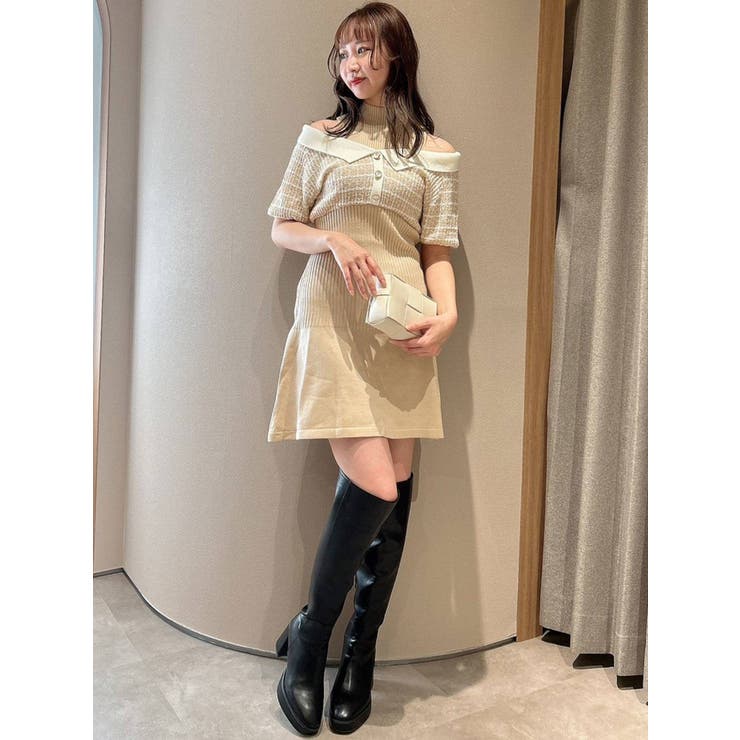 ツイード ショートワンピース r-3468 ツイード ショートワンピース r-3468