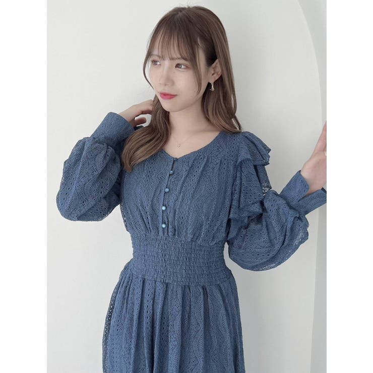 E9122◾️シトラスノーツ　シャーリングフリル　シャツワンピース セール】SHIRRING SH OP シャーリング シャツ ワンピース ミニ