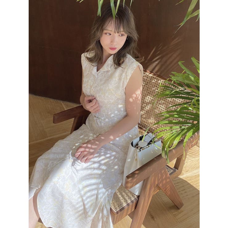 イエロー | ミストレスフラワーワンピース | dazzlin