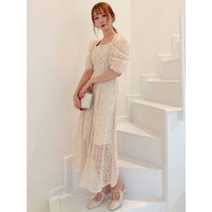 ジュエルレースタックワンピース[品番：MKSW0048525]｜dazzlin