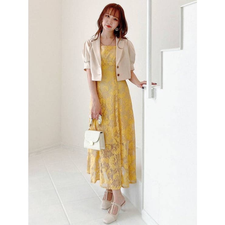 【新品、タグ付き】♡フランシュリッペ　アリクイ　アリ　レース　ワンピース♡ フィッシュテールハイネックレースワンピース「U922」-RUIRUE