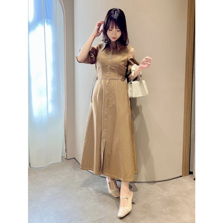 美品❗️TARA JAMON   フレンチスリーブ　デニムワンピース 美品❗️TARA JAMON フレンチスリーブ デニムワンピース - メルカリ