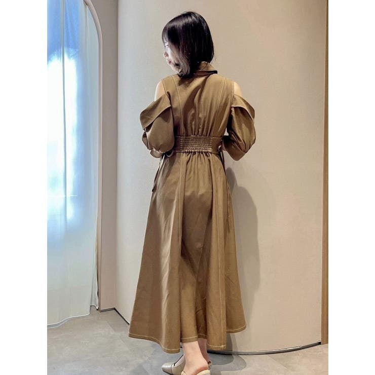 オープンショルダーデニムステッチワンピース | dazzlin | 詳細画像48 