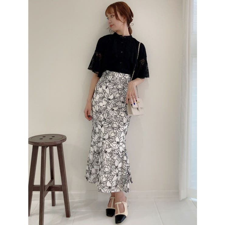 dazzlin バリエIラインミディスカート 完売品 試着のみ美品 バリエIラインミディスカート｜ダズリン（dazzlin）アウトレット