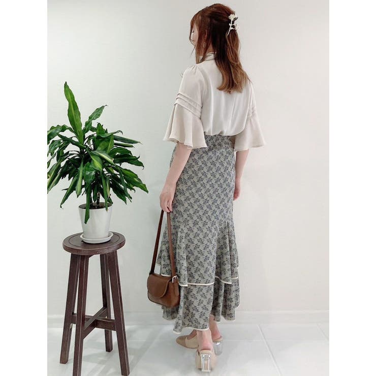 Zimmermann アイボリー フリルスカート1