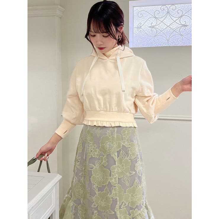 ショートレイヤードフーディ | dazzlin | 詳細画像4 