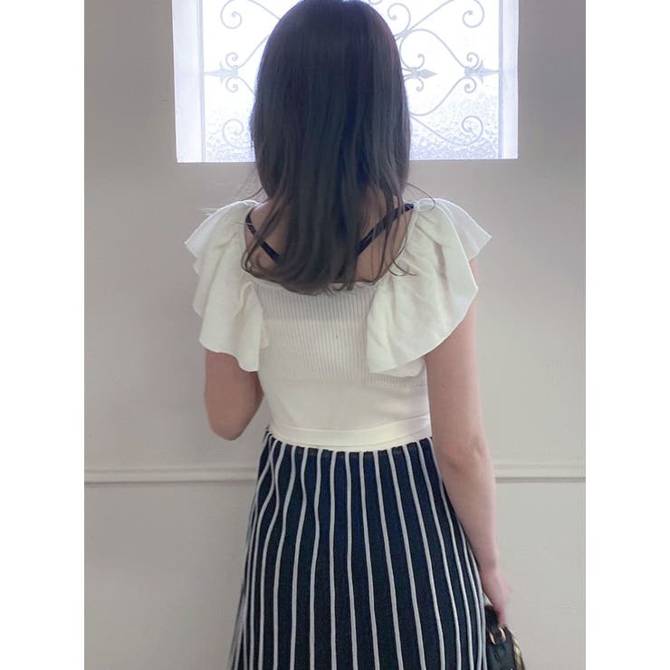 シアープリーツニットワンピース[品番：MKSW0050497]｜dazzlin