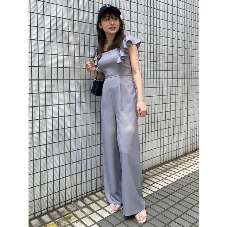 フリルオールインワン[品番：MKSW0051336]｜dazzlin（ダズリン