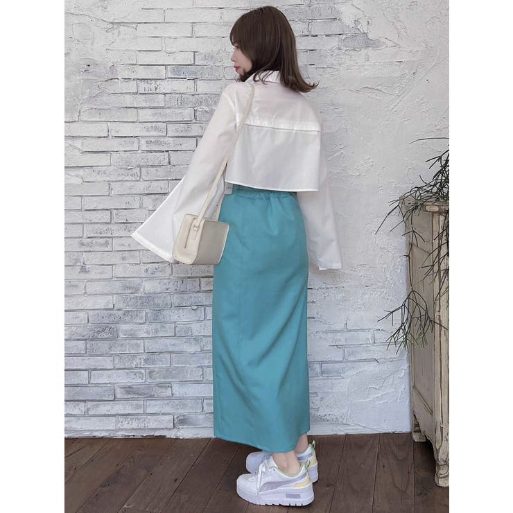 スリットスリーブクロップドシャツ | dazzlin | 詳細画像26 