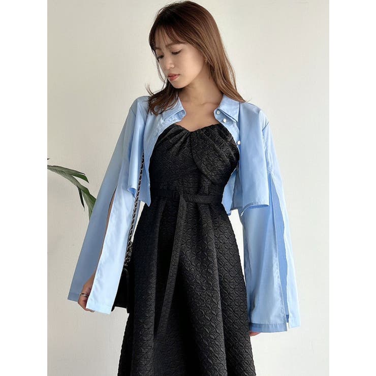 スリットスリーブクロップドシャツ | dazzlin | 詳細画像34 