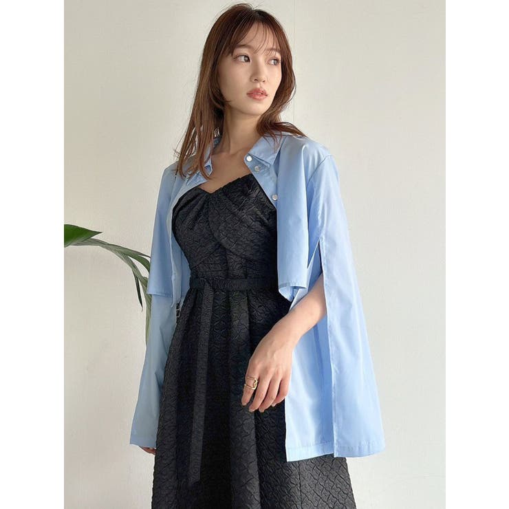 スリットスリーブクロップドシャツ | dazzlin | 詳細画像35 