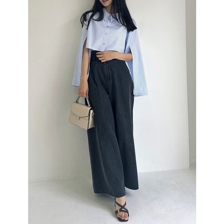 スリットスリーブクロップドシャツ | dazzlin | 詳細画像47 