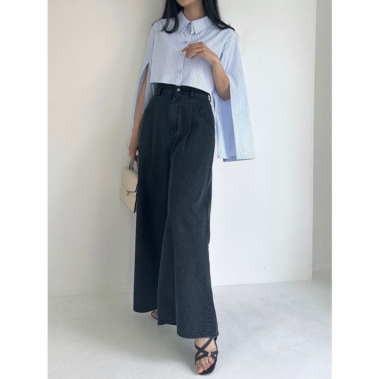 スリットスリーブクロップドシャツ | dazzlin | 詳細画像48 