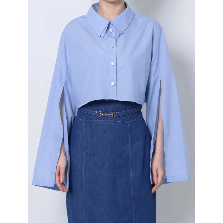 スリットスリーブクロップドシャツ | dazzlin | 詳細画像49 