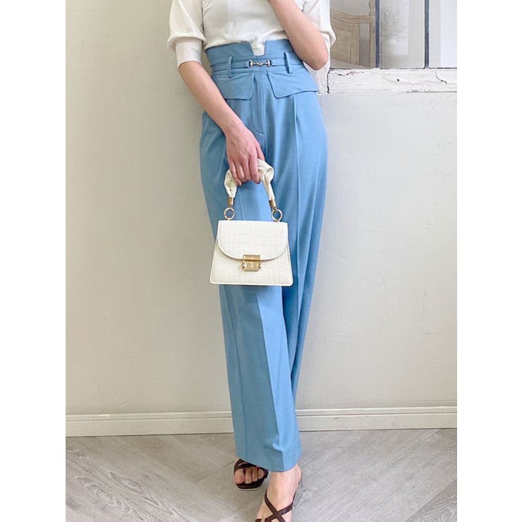ウエストビットワイドパンツ[品番：MKSW0050601]｜dazzlin