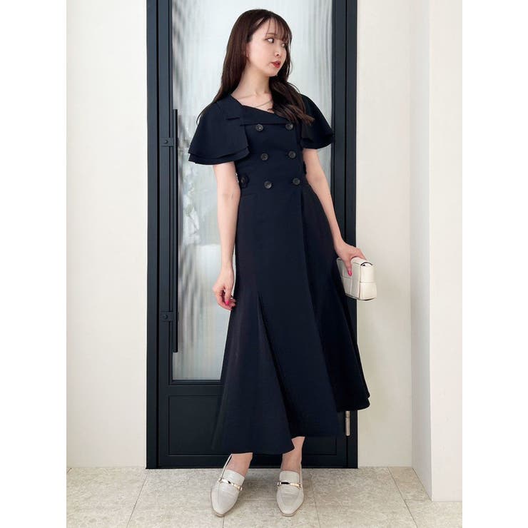 テーラーハーフスリーブワンピース[品番：MKSW0051709]｜dazzlin