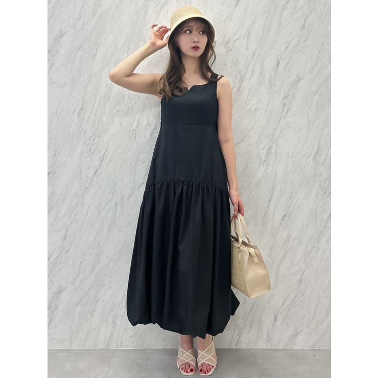 バルーンギャザーボリュームワンピース[品番：MKSW0051998