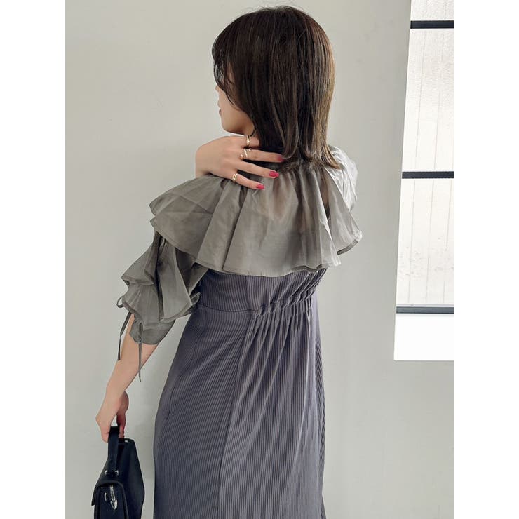 おまとめ専用　美品✨レリアン　オレンジとグリーンワンピース2枚 KOBE LETTUCE SAORIさんコラボ Aラインロングワンピース