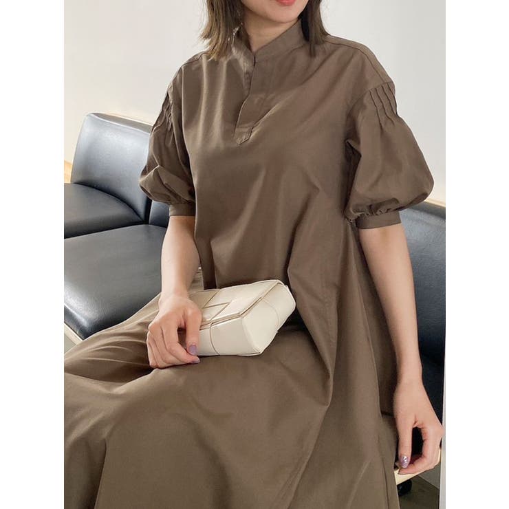 スキッパーシャツワンピース[品番：MKSW0052807]｜dazzlin