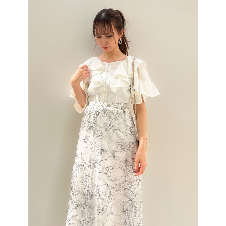 フラワーグリッターシアースカート | dazzlin | 詳細画像19 