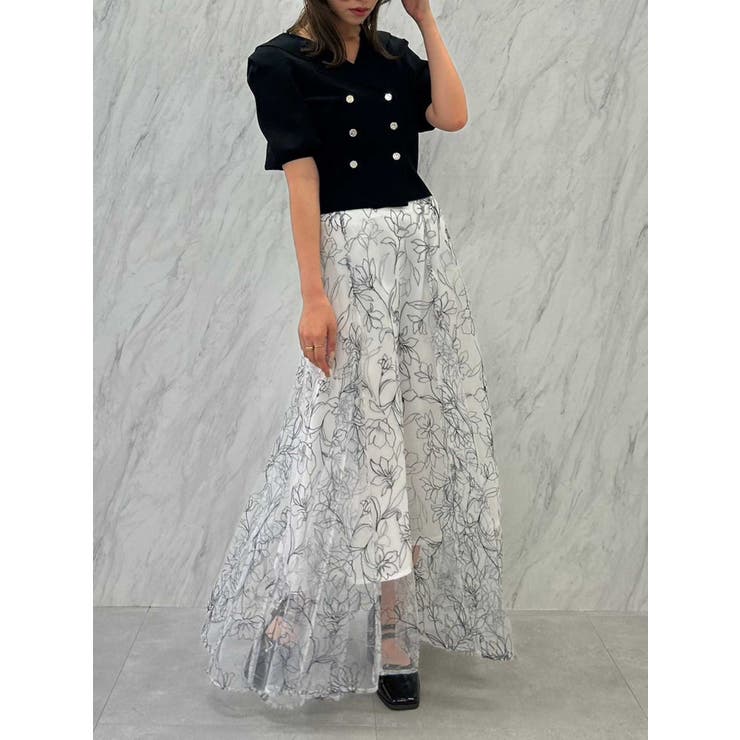 フラワーグリッターシアースカート | dazzlin | 詳細画像21 