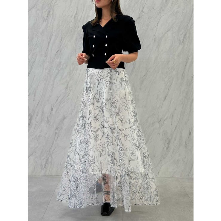 フラワーグリッターシアースカート | dazzlin | 詳細画像22 