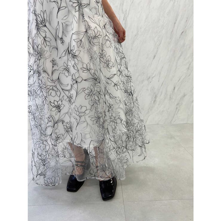 フラワーグリッターシアースカート | dazzlin | 詳細画像31 