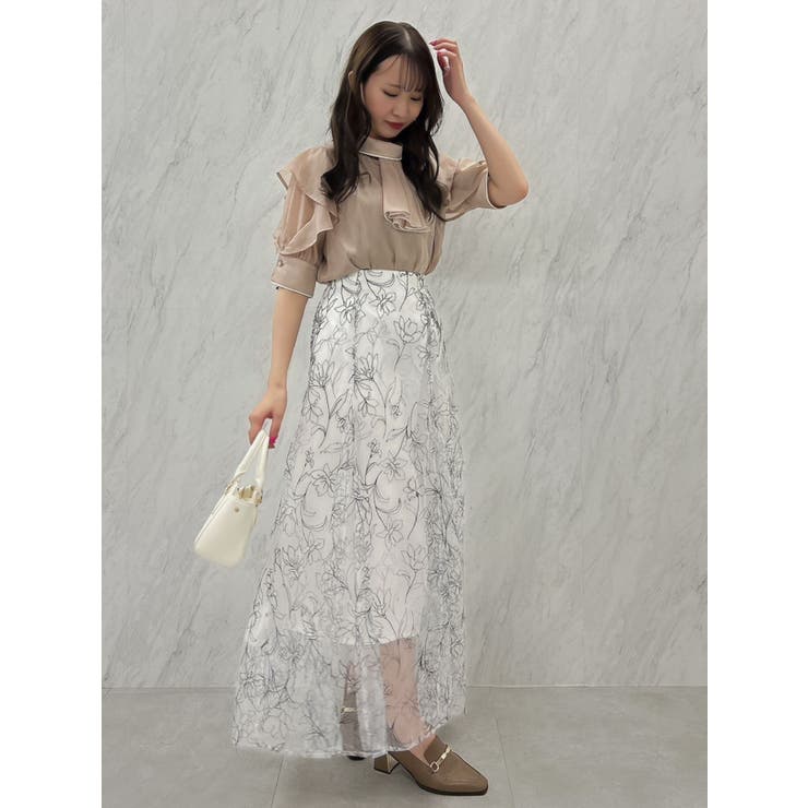 フラワーグリッターシアースカート | dazzlin | 詳細画像37 