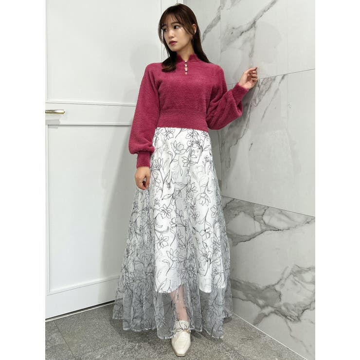 フラワーグリッターシアースカート | dazzlin | 詳細画像39 