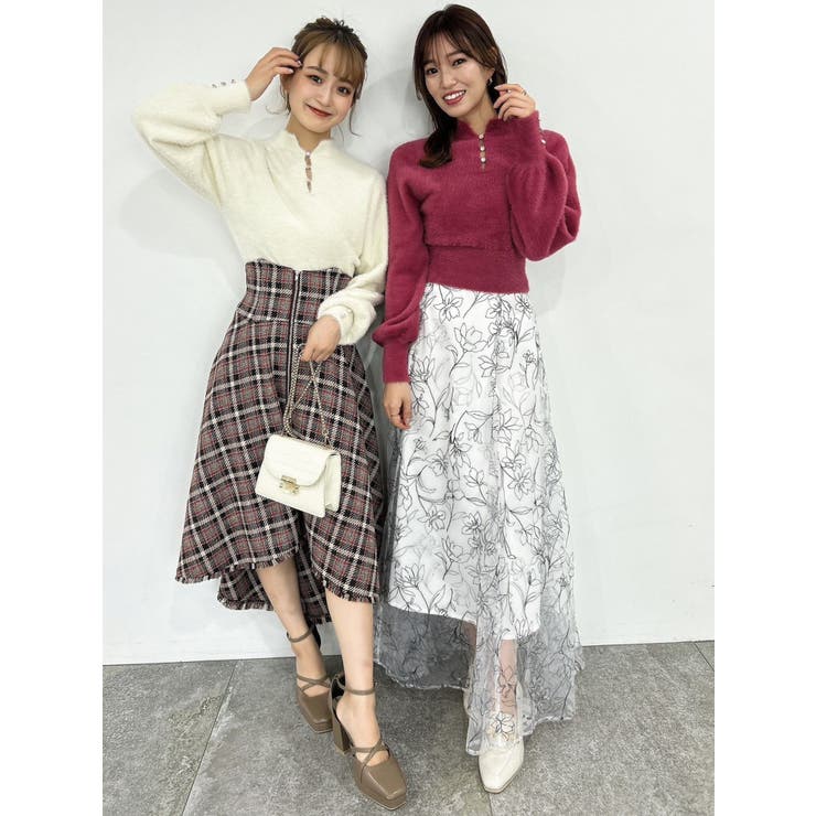 フラワーグリッターシアースカート | dazzlin | 詳細画像41 