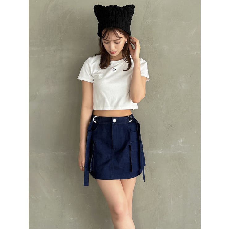 【Taeriコラボ】ローライズミリタリーミニスカート | dazzlin | 詳細画像12 