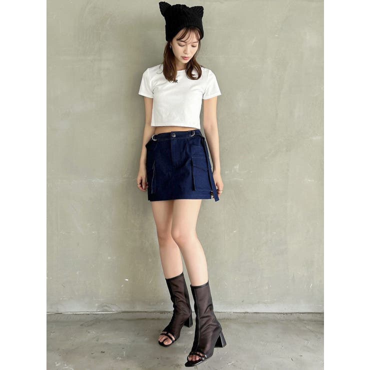 【Taeriコラボ】ローライズミリタリーミニスカート | dazzlin | 詳細画像16 