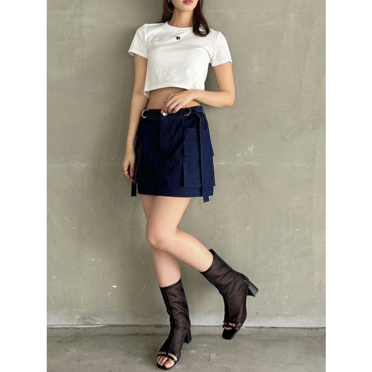 【Taeriコラボ】ローライズミリタリーミニスカート | dazzlin | 詳細画像17 