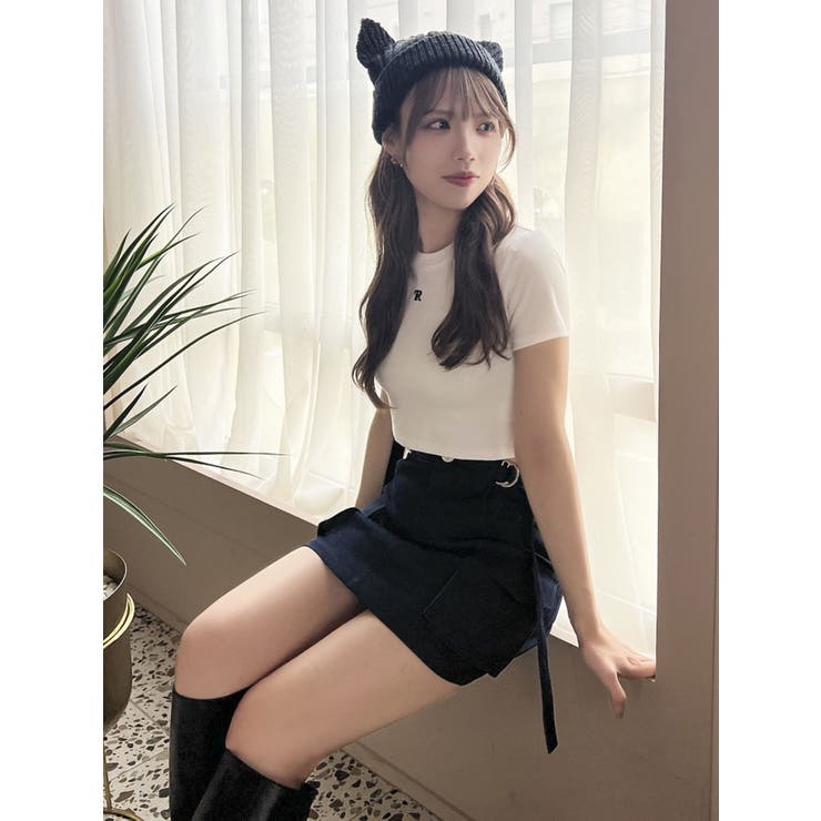 【Taeriコラボ】ローライズミリタリーミニスカート | dazzlin | 詳細画像29 