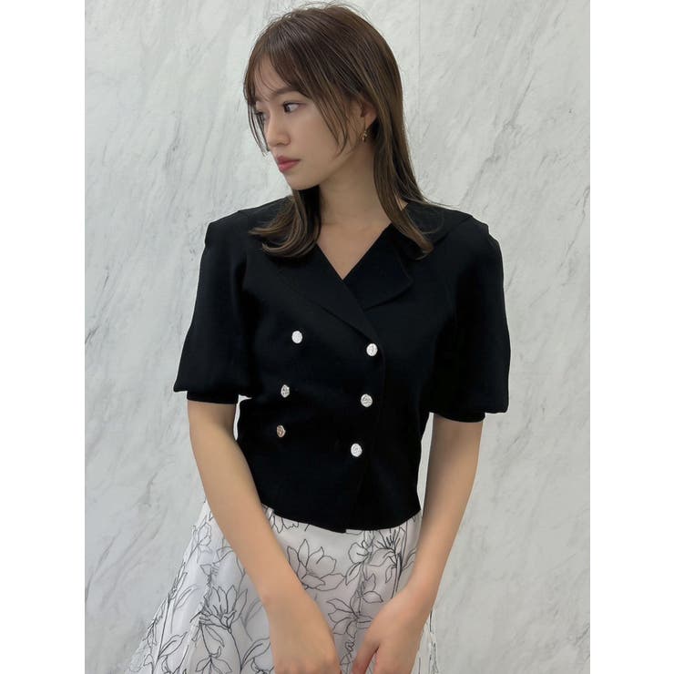 テーラータックニットトップス[品番：MKSW0052010]｜dazzlin（ダズリン