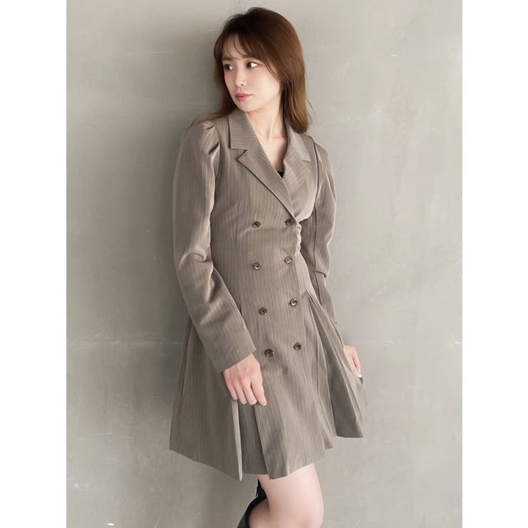 グレー | テーラーミニワンピジャケット | dazzlin