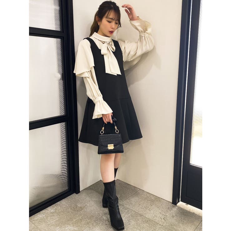 ヘムラインミニジャンスカ[品番：MKSW0053061]｜dazzlin（ダズリン）の