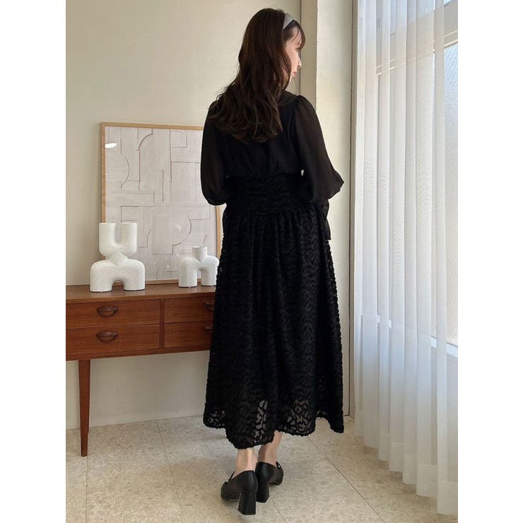 サイドリブタイフラワーワンピース | dazzlin | 詳細画像27 