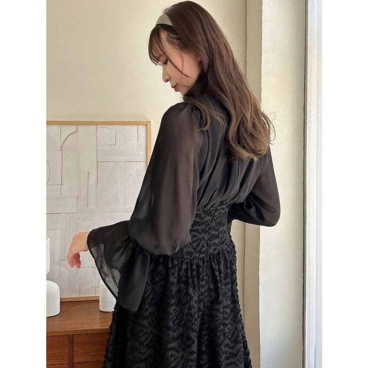 サイドリブタイフラワーワンピース | dazzlin | 詳細画像29 